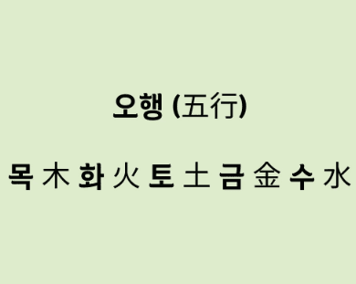 오행 상징 이미지