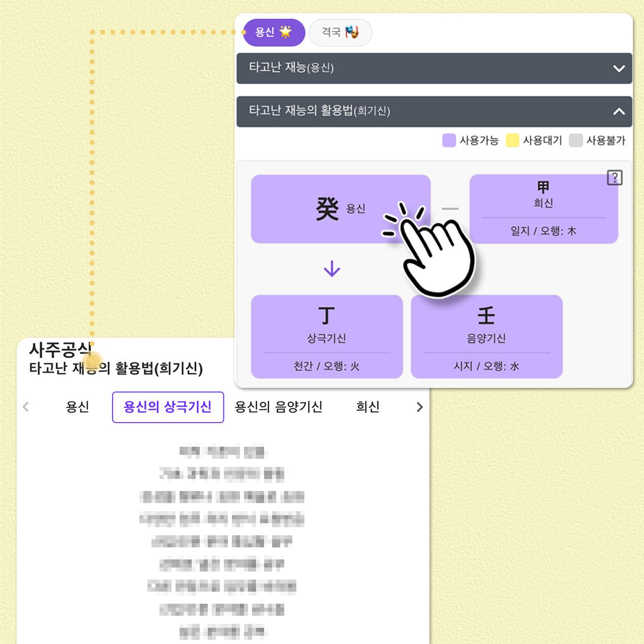 용신의 풀이 보는 방법